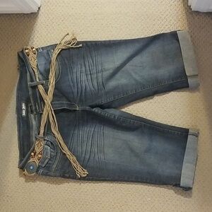 Suko Jean shorts in blue. Sz 14